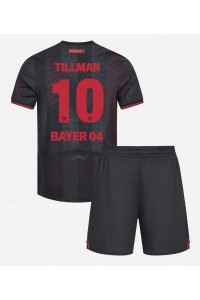 Bayer Leverkusen Malik Tillman #10 Babyklær Hjemme Fotballdrakt til barn 2025-26 Korte ermer (+ Korte bukser)